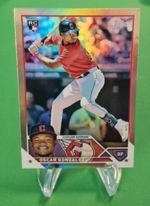 Carta Rookie 2023 Topps Serie 1 Oscar Gonzalez #119 Gold Foil - Foto 1 di 2