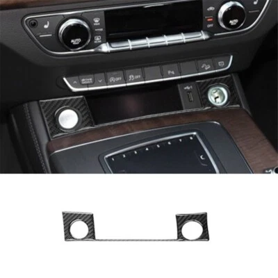 Carbon Fiber Engine Start Button Panel Sticker Trim For Audi Q5 SQ5 2018-2021 Foto 1 de 4