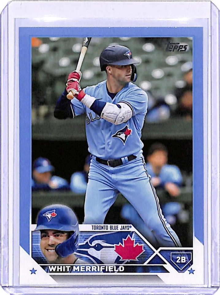 2023 Topps Father's Day Powder Blue #381 Whit Merrifield /50 Toronto Blue Jays  - Image 1 of 2