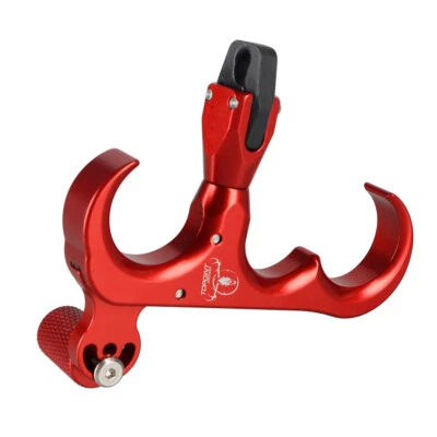 360° Compound Bow Release Aids 3 Finger Thumb Trigger Automatic Archery Hunting - Image 1 of 4