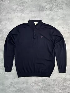 Brioni Men’s Cashmere Longsleeve Polo Shirt B Logo Size 4XL - Picture 1 of 13