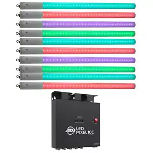 ADJ LED Pixel Tube 360 & LED Pixel 10C Pixel Tube Controller 10 Package idjnow - Picture 1 of 4