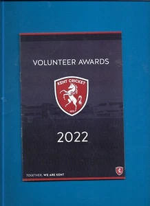 2022 Kent CCC programme for volunteer's award evening. 14 pages - Picture 1 of 7