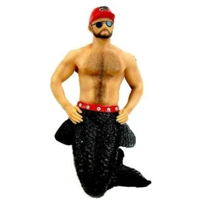 Diciembre Diamantes MERMAN Sirena Hombre Gay OSO PECHO PELUDO Adorno CAJA NUEVA ❤️ - Imagen 1 de 1