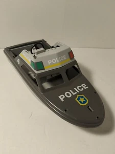 Vintage Playmobil 5786 Rescue Police Boat Cruiser Incomplete Only The Boat 1984 - Picture 1 of 6