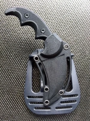 Concealed Carry Hawkbill Karambit Boot Fixed Blade Serrated Knife Holster Sheath - Image 1 of 4