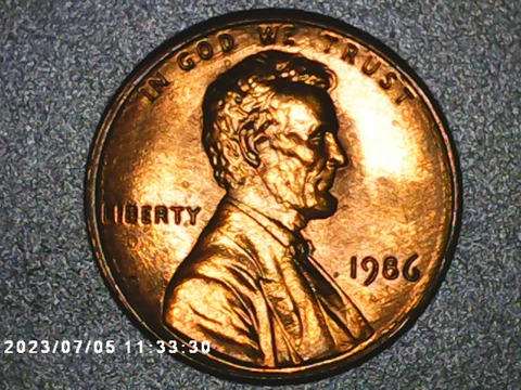 1986 1 cent Lincoln memorial penny  with errors Very Rare Cover