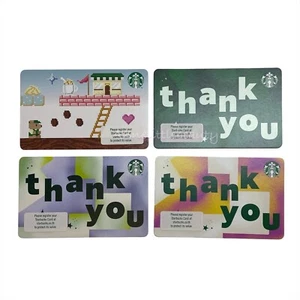4 x Starbucks Card MARINE LOOK 2025 Game Bear Thailand Pin intact Free Shipping - Picture 1 of 5