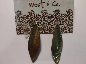 West & Co. Dangle Brass Earrings - Picture 1 of 4