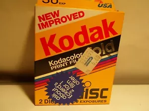 Color Kodak Kodacolor GOLD Film DISC EXPIRED 1992 2 PACK 30 EXPOSURES - Picture 1 of 8