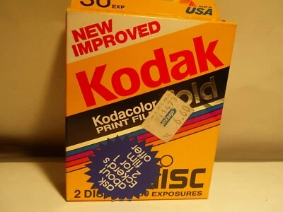 Color Kodak Kodacolor GOLD Film DISC EXPIRED  1992 2 PACK 30 EXPOSURES - Image 1 of 4