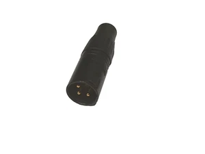 Neutrik NC3MXY-B 3-Pole XLR Male Connector, Gold Contacts (no tools required) - Picture 1 of 3
