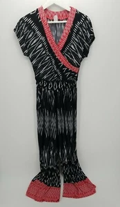 Cocomo Red Black Romper Jumper Long Size M Womens - Picture 1 of 4