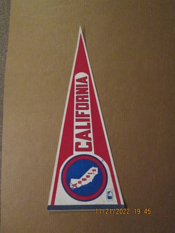 MLB California Angels Vintage Circa 1980's Team Logo Style #2 Baseball Pennant Cover