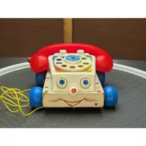 Telefono vintage anni 60 Fisher Pricer Chatter telefono rotante bambino Toy Story 3 - Foto 1 di 12