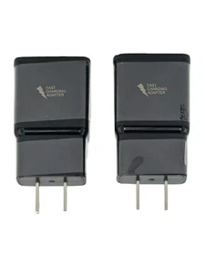 2x Genuine Adaptive Fast Charge USB A, Wall Adapter Power Charger Quick 1.67A/9V - Picture 1 of 6