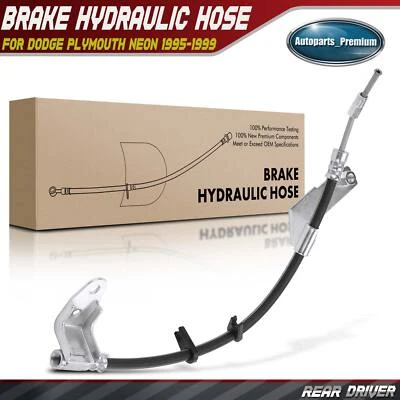 Rear LH Brake Hydraulic Hose for Dodge Plymouth Neon 95-99 Rear Drum Brakes Only - Изображение 1 из 4