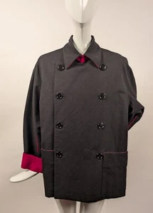 VINTAGE DESIGNER YOHJI YAMAMOTO BLACK JACKET W RED DETAIL - Picture 1 of 7