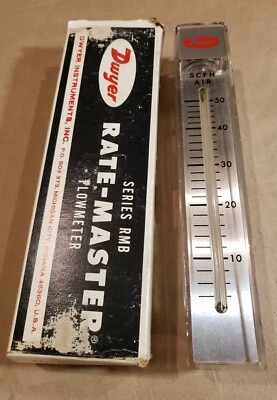 Dwyer RMB-52 气流计,5-50 SCFH,70 PSI 最大压力  — 第 1/4 张图片
