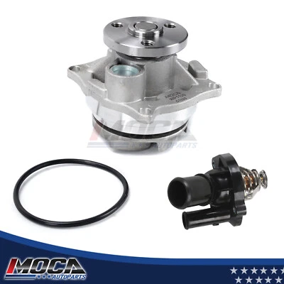 Water Pump w/ Thermostat Housing Assembly for 2004 Ford Focus SE Sedan 2.0L  - Image 1 of 4