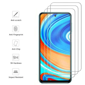 3 Pcs Screen Protector HD For Xiaomi Redmi Note 9S 9 Pro Max Tempered Glass - Picture 1 of 24