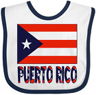 Inktastic Puerto Rico Flag & Name Baby Bib Rican Colors Clothing Infant