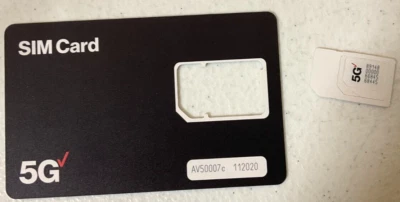 Verizon 5G Triple Punch SIM Card BULKSIM5G-SA-A ✅❤️️✅❤️️ NEW! - Image 1 of 2