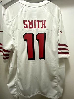 *Raro* Camiseta deportiva alternativa secundaria Nike Alex Smith San Francisco 49ers - blanca Foto 1 de 3
