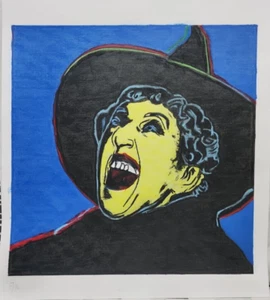 American POP MASTER ANDY WARHOL - Amazing Cardboard Mixed media - Picture 1 of 4