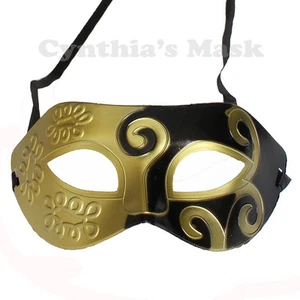 Roman Greek Men’s Venetian Masquerade Mask Halloween Costume Party Mardi Gras - Picture 1 of 10
