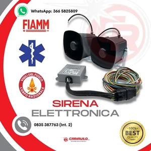 Elektronische bitonale Sirene Krankenwagen, Feuerwehr 12/24V Flamme zugelassen - Bild 1 von 9