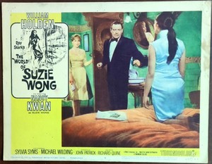 William Holden Nancy Kwan Sylvia Syms World of Suzie Wong movie Lobby Card 1529
