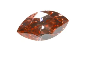 Pink Diamond Marquise 0.14ct PC3 Natural Loose Fancy Deep Pink SI1 From Argyle - Picture 1 of 6