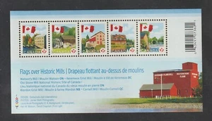 Canada Scott Unitrade 2350 $2.85 Souvenir Sheet Flags Over Mills MNH F-VF - Picture 1 of 2