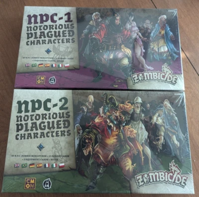 Zombicide Black Plague Green Horde - NPC 1 & NPC 2 Boxes Sets - New!!! - Image 1 of 2