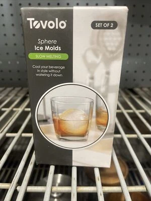 TOVOLO Esfera Moldes de Hielo Apilables Fusión Lenta Juego de 2 Nuevos en Caja Foto 1 de 3
