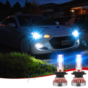 2x H7 8000K Ice Blue COB LED DRL Daytime Running Light Fog Driving Lights Bulbs - Picture 1 of 12