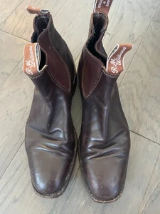RM Williams Craftsman Chelsea Boots Brown Size 8 Made In Australia $540 - Picture 1 of 9