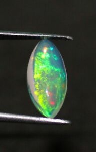 1.65 crt natural Ethiopian marquise opal gemstone, loose marquise welo opal cabs