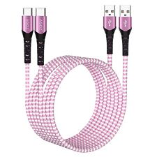 2Pack Pink USB C FAST Charger Cord for Xbox Series X, Series S Controller Cable