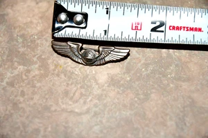 Vintage WW2 US Army Air Force Navigator Wings 1 1/2 Inch Sterling Pin Military - Picture 1 of 2