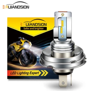 1PC 10-30V Hi/Lo Beam P45T R2 CSP LED Motorbike Headlight Bulb Front Lamp Yellow - Picture 1 of 6