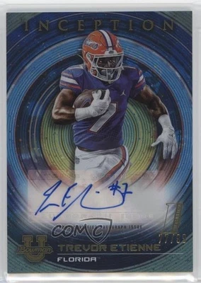 2022-23 Bowman Inception University Blue Foil /99 Trevor Etienne #BIA-TE Auto - Image 1 of 2