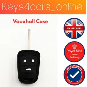 Custodia guscio chiave 3 pulsanti per telecomando Vauxhall Astra J 2009 - 2016 - Foto 1 di 2