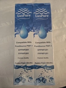 LuxPure Compatible With pure source Water Filter PWF-1, EPPWFU01, FPPWFU01 2 Pk - Picture 1 of 4