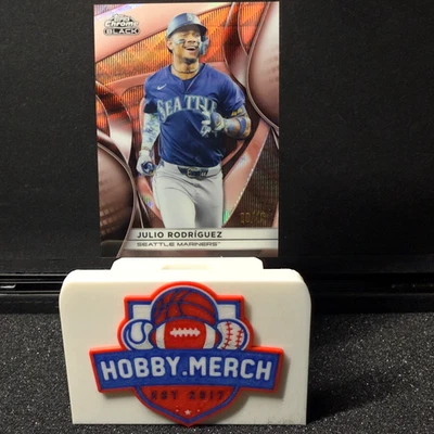 Topps 2025 cromo negro Julio Rodríguez oro rosa/15 Marineros SUPER RARO SSP Foto 1 de 4