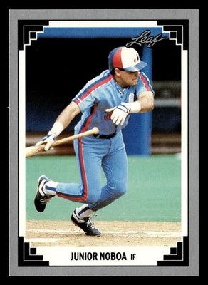 Junior Noboa 1991 Leaf #255 Montreal Expos BASEBALL *211 - Image 1 of 2