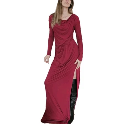 Issa Maxi Dress Cranberry Pink Long Robe Uk 14 Excellent Condition - Image 1 of 4