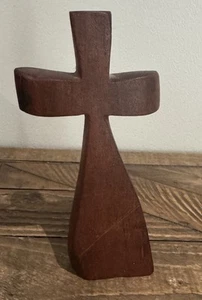 Texas Mesquite Holz schiefes Kreuz 7 Zoll - Bild 1 von 13