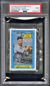 1970 Rold Gold Cello Pck Harold "Pie" Traynor PSA 9 MINT *Top Pop 1 Pirates cc23 - Picture 1 of 3